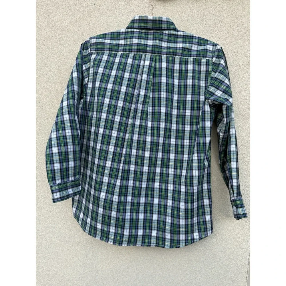 J. Bailey Boys Plaid Button Button Long Sleeve Shirt Size 12